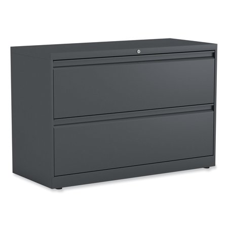ALERA 42 in W 2 Drawer File Cabinets, Charcoal, Legal; Letter 17642